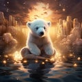 Polar bear Ursus months old Royalty Free Stock Photo