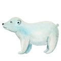 Polar bear watercolor