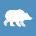 Polar bear. Wild animal north pole. Beast of Arctic and Antarctic