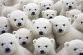 Polar bears background. Generative AI Royalty Free Stock Photo