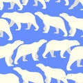 Polar bears pattern Royalty Free Stock Photo