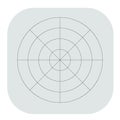 Polar, circular grid, mesh. Pie chart, graph element