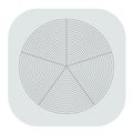 Polar, circular grid, mesh. Pie chart, graph element