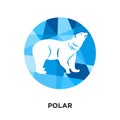 polar logo isolated on white background for your web, mobile and