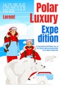 Polar luxury expedition magazine cover template