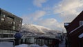 Beautiful view of Tromso port in Norway Royalty Free Stock Photo