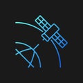 Polar Satellite gradient vector icon for dark theme