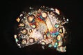 Polarized Light makes Crystals gleam Royalty Free Stock Photo