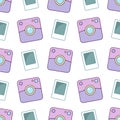 Camera polaroid pattern