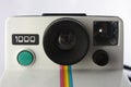 Polaroid camera up close