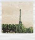 Polaroid eiffel Royalty Free Stock Photo