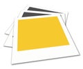 Polaroid film frames Royalty Free Stock Photo