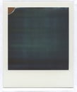 Polaroid Image, Dark Green.