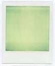 Polaroid Image, Light Green.