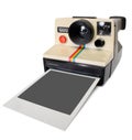 Polaroid instant camera Royalty Free Stock Photo