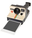 Polaroid instant camera Royalty Free Stock Photo