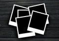 Polaroid photo frames with copy space for your photos. Royalty Free Stock Photo