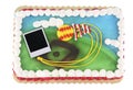 Polaroid picture cake Royalty Free Stock Photo