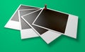 Polaroid And Pushpin Array Perspective Royalty Free Stock Photo