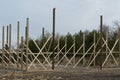 A pole Barn under construction Royalty Free Stock Photo