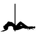 Pole dance vector eps illustration by crafteroks