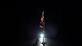 Pole dance. Young beautiful caucasian brunette woman dancer in studio. Royalty Free Stock Photo