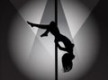 Pole dancer Royalty Free Stock Photo