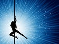 Pole dancer Royalty Free Stock Photo