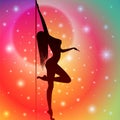 Pole Dancer Royalty Free Stock Photo