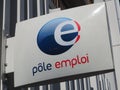 Pole emploi sign outside a government agency