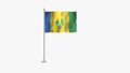 Pole Flag of Saint Vincent and the Grenadines, Flag of Saint Vincent and the Grenadines, Saint Vincent and the Grenadines Pole