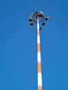 Pole with lighting system