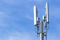 Pole mobile internet wifi with blue sky Royalty Free Stock Photo
