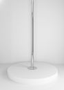 Pole for pole dance with a scene on a white background. 3d render