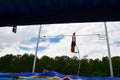 Pole valut athletics jump silhouette sport photo