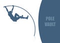 Pole vault background Royalty Free Stock Photo