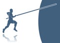 Pole vault background Royalty Free Stock Photo