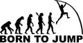 Pole vault evolution Born to jump Royalty Free Stock Photo