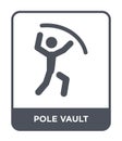 pole vault icon in trendy design style. pole vault icon isolated on white background. pole vault vector icon simple and modern Royalty Free Stock Photo