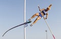 Pole vault jumper failing