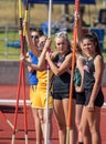 Pole Vaulters Royalty Free Stock Photo