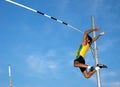 Pole-Vaulting Royalty Free Stock Photo