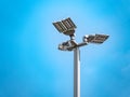 Poles led. Street light against the blue sky Royalty Free Stock Photo