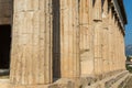 Poles of Temple of Hephaestus Hephaestion, a well-preserved Greek temple; it remains standing largely as built. It is a Doric