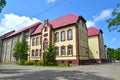 POLESSK, RUSSIA. The building of the Central regional hospital in summer day