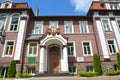 POLESSK, RUSSIA. Entrance to the building of the Kaliningrad branch of the St. Petersburg state agricultural university