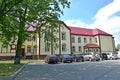 POLESSK, RUSSIA. A view of the Central regional hospital in summer day