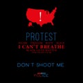 Racism protest poster work in the United States