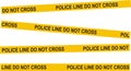 Police accident warning Royalty Free Stock Photo