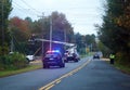 Police accompanying telecommunications personnel